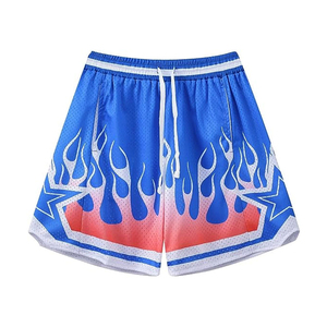 Pantalones cortos de malla con impresión digital de poliéster personalizados a la moda para hombre, traje al por mayor con los últimos diseños de sublimación, talla grande disponible - Product Image 1