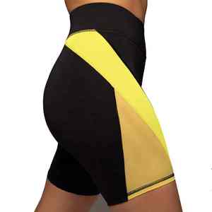 UNIQUE GYM WEAR Eco-Friendly Anti-Wrinkle Breathable Quick Dry High Waist Booty Scrunch Biker <b>Shorts</b> Solid <b>White</b> <b>Women</b> - Product Image 6