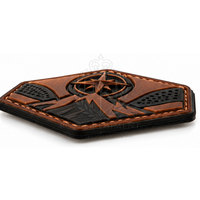 Écussons en cuir personnalisés, logos à coudre, étiquettes décoratives pour chapeaux, vêtements, accessoires de mode et marquage personnalisé