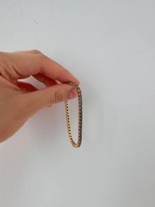 Bracelet en argent sterling 925 personnalisé RB Gems, chaîne cubaine glacée, diamant VVS, pierre précieuse, style romantique, charme fin, certifié GIA - Product Image 4