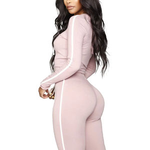 Venta al por mayor de chándales de las mujeres Conjuntos de gimnasio Mujeres Chándal Conjunto Fitness Top de manga larga y Jogger Set para las mujeres - Product Image 3