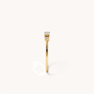 แหวนหมั้นเพชรทองคำขาว 14k ของ Claude ที่ได้รับการเพาะเลี้ยงในห้องปฏิบัติการ - Product Image 5