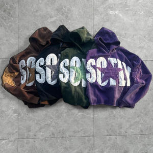 Sudaderas con capucha de calle de gran tamaño con estampado personalizado, ropa de calle en blanco, sudaderas con capucha para hombre y mujer - Product Image 4