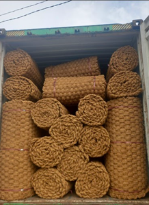 Rollo de fibra de coco-Alfombrilla de fibra de coco ecológica y creativa para materiales artesanales y revestimientos de cestas-Alfombrilla de fibra de coco premium y natural - Product Image 4