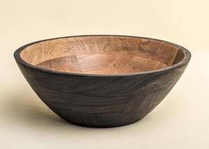 Diseño atractivo Ensalada grande Cuenco de madera para servir único Hecho EN LA India Venta caliente Comprador comercial Hotel Restaurante al por mayor - Product Image 4