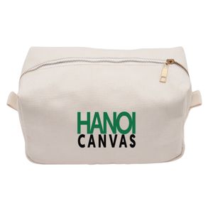 Bolso de lona de algodón ecológico para mujer Estuche de maquillaje Impreso personalizado Moda elegante con cremallera BSCI Vietnam - Product Image 2