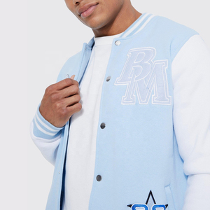 Vente en gros 2025 Veste universitaire personnalisée unique avec broderie de lettres de baseball, imprimée, style streetwear pour hommes, pour l'hiver - Product Image 4