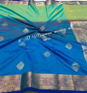 Banarasi Saree avec Blouse en soie - Product Image 5