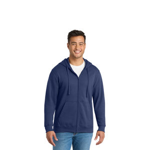 Custom Logo <b>Plain</b> <b>Hoodie</b> <b>Men</b> Zip Up Sweatshirt with Front Pocket and Adjustable Hood Winter Fashion Jacket <b>For</b> <b>Mens</b> - Product Image 1