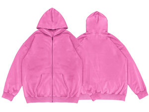 Sudadera con capucha Unisex 100% algodón 350g espuma de peso pesado impreso ajuste suelto estilo Vintage cuello con capucha personalizado para hombres y mujeres - Product Image 2