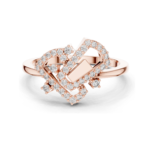 Bague élégante pour femme avec diamant de laboratoire, clarté VVS-VS EF, or 18 carats, 14 carats, 10 carats et argent 925, or rose, or jaune, or blanc - Product Image 3