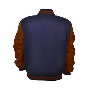 แจ็คเก็ตตัวแทนหนัง OEM คุณภาพสูงที่กําหนดเองทีมเบสบอลวินเทจเล็ตเตอร์แมนแจ็คเก็ตตัวแทนสําหรับผู้ชาย - Product Image 3