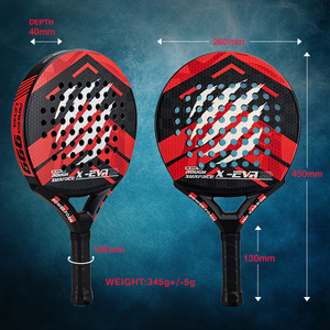 Directo de fábrica Anyball Carbon Padel Raqueta Raquetas Padel Fibra de carbono 18K EVA con superficie rugosa para entrenamiento OEM 2026 - Product Image 4