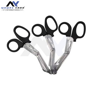 Ciseaux de pansement de premiers secours avec poignée en plastique Ciseaux utilitaires de traumatologie EMT Norme de sécurité manuelle en acier inoxydable-MOL - Product Image 3