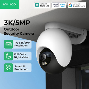 Caméra WiFi extérieure IMILAB SC730 3K 5MP avec projecteur, vision nocturne couleur intelligente 360° PTZ, détection IA et audio bidirectionnel pour maison et jardin - Product Image 1