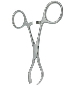 ที่หนีบผ้าสแตนเลสแบบโค้ง4ถึง10ซม. มาใหม่อุปกรณ์ผ่าตัดด้านบนแบบแมนนวลแหล่งจ่ายไฟ - Product Image 4