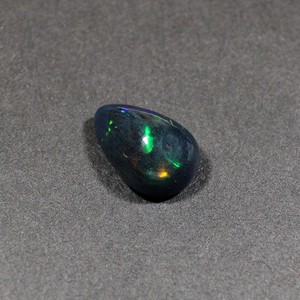 Opale noire naturelle 14X9MM poire Cabochon 3.35Cts 1 pièce pierre précieuse pour la fabrication de bijoux - Product Image 2