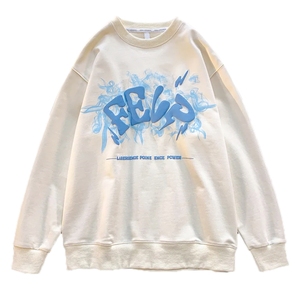 Sweat-shirt à col rond personnalisé unisexe pour homme et femme, 100 % coton, pour impression en relief de logo, collection 2024 - Product Image 2