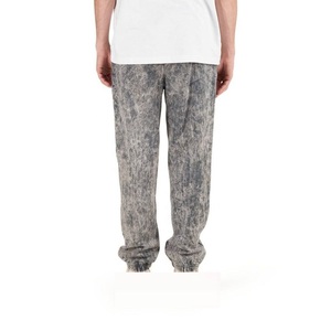 High Quality <b>Slim</b> <b>Fit</b> Gym Workout <b>Men</b> Washed Curved striped <b>Men's</b> Pants Wholesale Workout Fitness Acid Wash <b>Jogger</b> Pants - Product Image 2