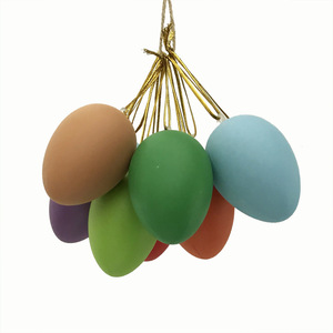 Easter Decoration Simulation Colored <b>Eggs</b> with Hanging Rope for Kindergarten DIY Party Decor 6x4 - Product Image 2