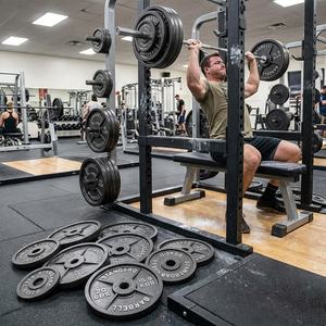 VIGFIT Fournisseur d'or Plaques de poids en fonte peinte de haute qualité pour fitness, 45 lb, plaques en acier standard, plaques de poids économiques de 20 kg - Product Image 6