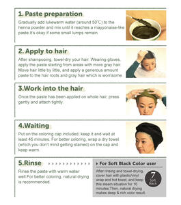 Tinte para el cabello a base de plantas japonés 100% fácil de usar de alta calidad, producto semipermanente para el cabello al por mayor - Product Image 5