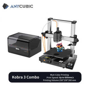 Impresora 3D Anycubico Kobra 3 Combo Multicolor FDM, Gran Tamaño de Impresión 250x250x260mm, Velocidad de Impresión Máxima de 600 mm/s, para Imprentas y Laboratorios - Product Image 6
