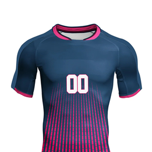 Ensemble de maillot de football pour hommes en polyester 100% respirant à séchage rapide avec logo personnalisé, col en V, manches courtes, haute qualité, vente en gros - Product Image 6