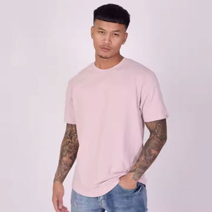 100% coton personnalisable Gymwear T-Shirt haute qualité unisexe décontracté à manches courtes mode de rue Unique cou Design pour hommes - Product Image 2