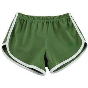 Pantalones cortos deportivos de cintura alta para mujer al por mayor con decoración de patrón de cuerpo personalizado ropa deportiva transpirable y de bajo precio - Product Image 4