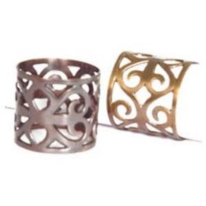 Servilletero pulido dorado de aluminio Último diseño Decoración de vajilla chapada en oro Servilletero de calidad premium a excelentes precios - Product Image 5