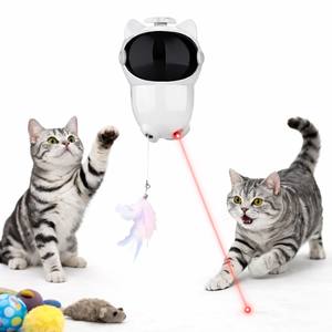Jouet pour chat intelligent automatique moderne à laser, en vrac pour fournisseurs, anti-anxiété, détection de mouvement, interactif, teaser, faible bruit, longue durée - Product Image 1