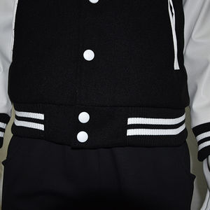 Veste de baseball en chenille brodée avec logo personnalisé OEM, veste en cuir pour homme, veste universitaire de baseball - Product Image 3