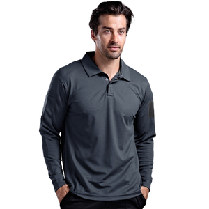 Camisetas de algodón con cuello levantado de secado rápido para hombre, ropa deportiva transpirable de alta calidad, ropa de Fitness, ropa informal - Product Image 5