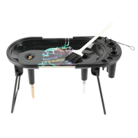 UKETA Mini Kit Set New Multi Function Smoking Accessories Tray Set with Metal Foldable Stand Tin Rolling Tray and Cone Filler