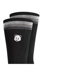 Calzini Panda da Uomo Bar III, Taglia Regolare, Nero e Bianco, Antiscivolo, in Spandex e Poliestere, per Stili Quotidiani, Formali e Sportivi - Product Image 2