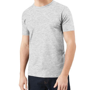 T-shirt de sérigraphie avec logo T-shirts grande taille pour hommes avec logo personnalisé T-shirt en coton uni - Product Image 2