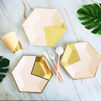Nicro 10 pièces Assiettes en papier jetables personnalisées de forme spéciale pour la décoration de table de fête prénatale, d'anniversaire ou de Noël