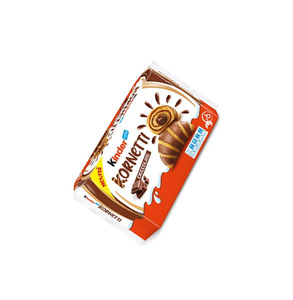 Kinder Kornetti Cioccolato Croissants 252g 6 Piezas, Masa Blanda con Efecto Cacao Rayado y Relleno Generoso, Venta al Por Mayor - Product Image 2