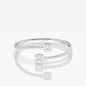 Bracelet en Moissanite taille Asscher en or 14 carats – Élégant et luxueux - Product Image 3