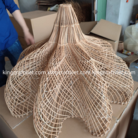 Lampe suspendue pour la maison et le jardin, best-seller, abat-jour en rotin floral, design unique, tissé à la main, lumière de plafond naturelle, décoration pour la maison
