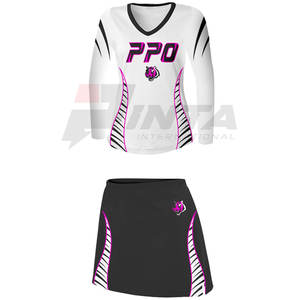 Uniforme de pom-pom girl de qualité supérieure uniforme de pom-pom girl de couleur unie uniforme de pom-pom girl en matériau durable - Product Image 4