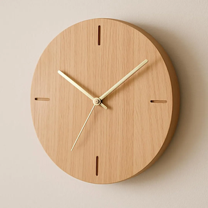 นาฬิกาแขวนผนังไม้ทรงหกเหลี่ยมแบบกำหนดเองได้คอลเลกชันล่าสุด - Product Image 4