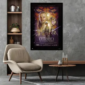 Póster de Star Wars Episodio 1: La Amenaza Fantasma, Impresión Digital, Lona Decorativa Colgante para el Hogar - Product Image 1
