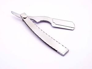 Maquinilla de Afeitar de Acero Inoxidable con una Sola Cuchilla Intercambiable para la Eliminación del Vello Facial para Barberos y Uso Personal OEM MOQ 10 PIEZAS - Product Image 6