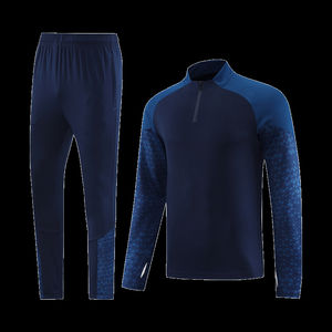 Igh calidad al por mayor 100% poliéster sublimado logotipo en blanco hombres chándales trajes con capucha - Product Image 6