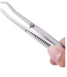 Pinces à coton dentaire, pinces à coton chirurgicales en acier inoxydable, pinces à tissus médicales, pinces, forceps, outil dentaire - Product Image 3