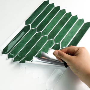 Azulejo Autoadhesivo Hexagonal Verde para Pared, Vinilo Decorativo Impermeable 3D para Decoración del Hogar - Product Image 2