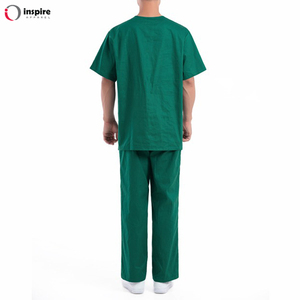 Inspire Apparel Nouveau design Protect Coat hauts à col en V pantalon uniforme de travail avec poche Scrubs pour femmes - Product Image 2