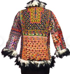 Vintage Bomber Jacket for Her Wardrobe With Fur Collar - Product Image 2